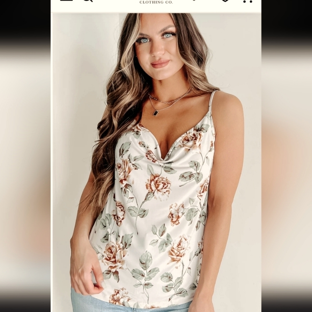 NWT Floral Tank Top